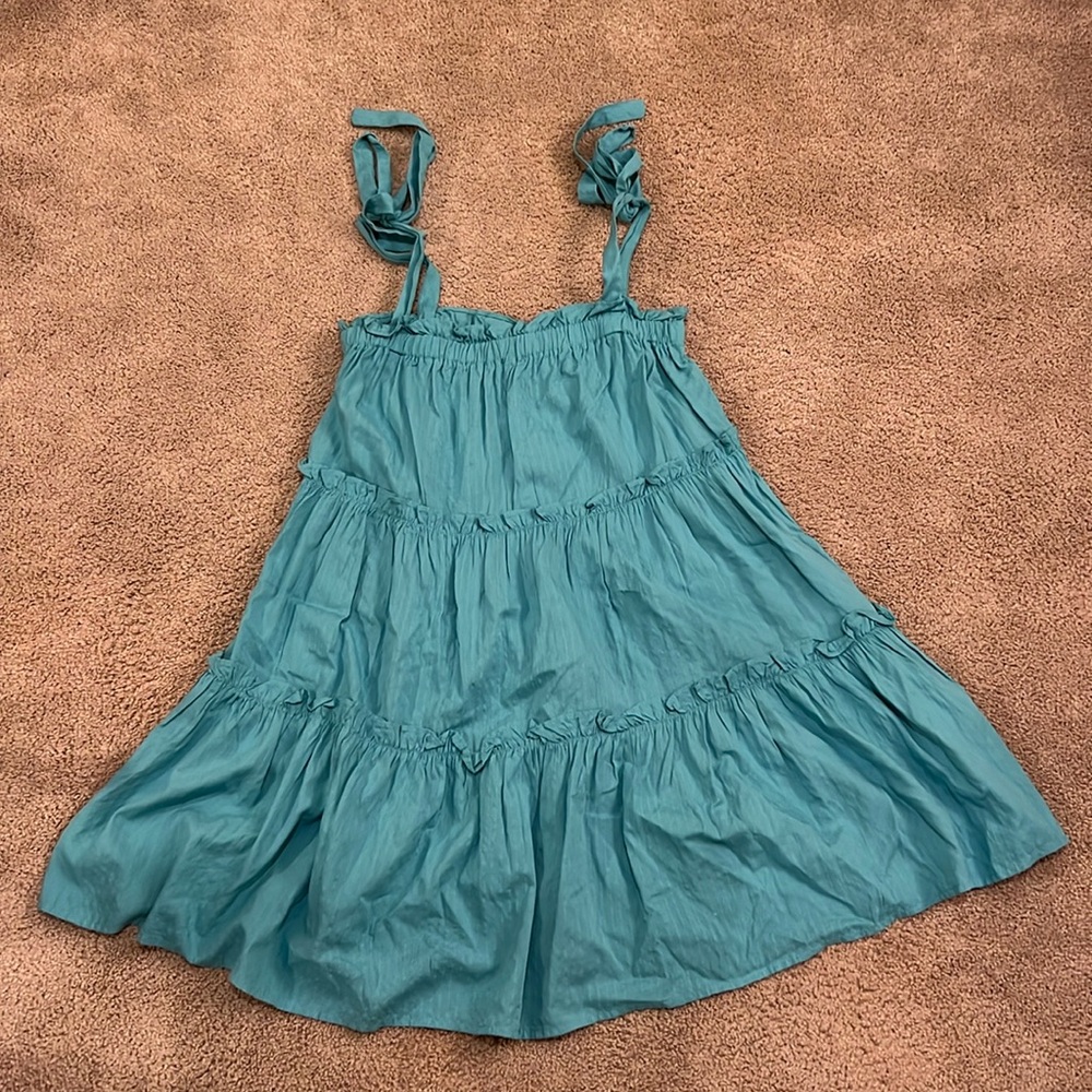 Forever 21 Tiered Tie Sleeve Mini Dress